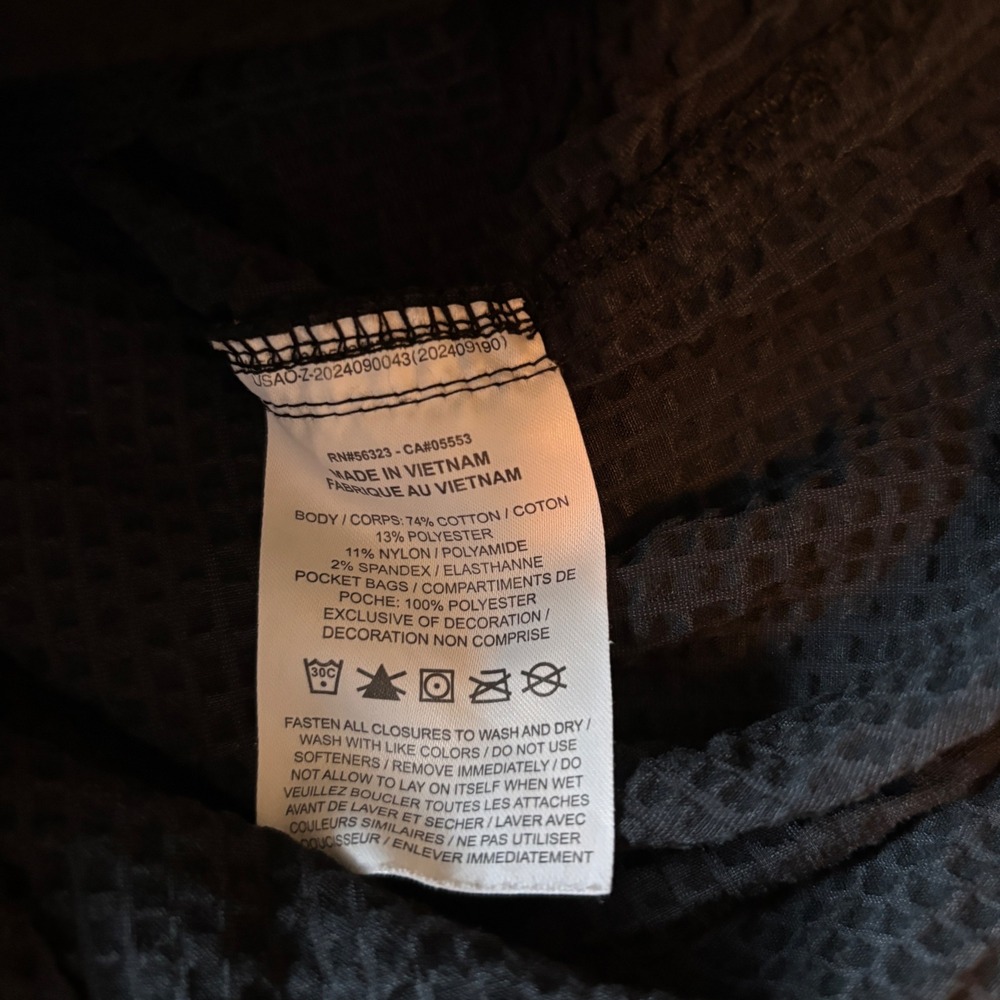 Nike Shorts Dri-FIT Seersucker Size M Waffle Texture Black Athleisure Gorpcore - Picture 5 of 7